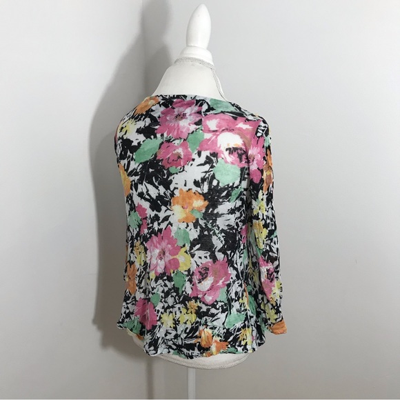 Lauren Ralph Lauren Floral Linen Top - Picture 5 of 9